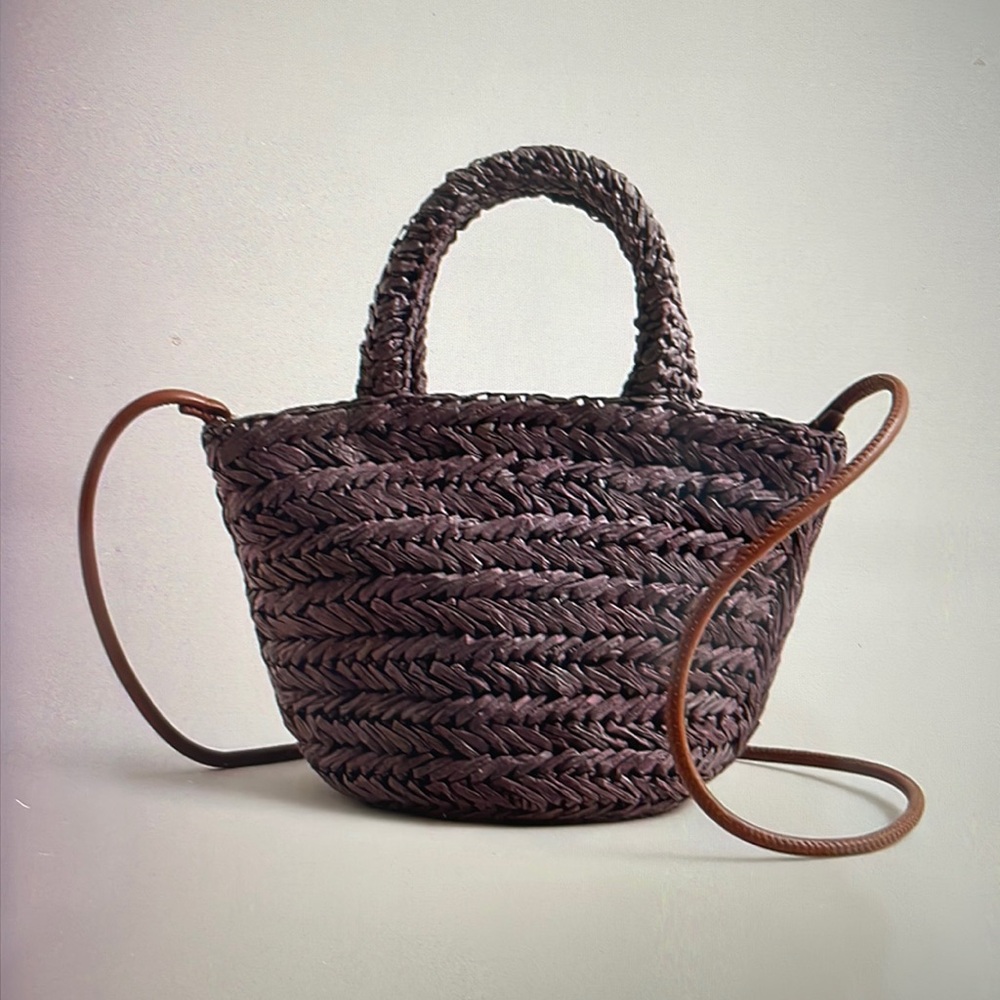 NWT JCrew Malta small handwoven bag